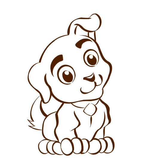 Daily Sketch – Vector Puppy | Pegahoul