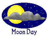 Moon clip art of moon scenes and moons in a cloudy and star filled ...