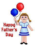 Father's Day clip art titles for Father's Day of girls holding ...
