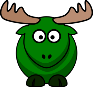Green Moose clip art - vector clip art online, royalty free ...