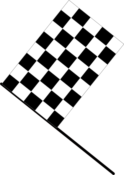 Checkered Flag clip art - vector clip art online, royalty free ...