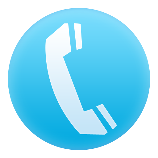 Blue Phone Circle Icon, PNG ClipArt Image