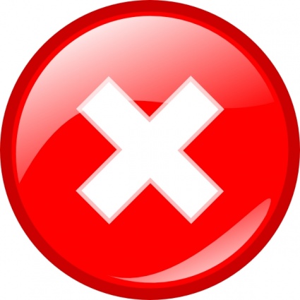 Round Error Warning Button clip art - Download free Other vectors