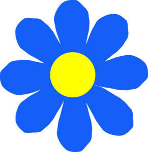 Blue Flower Clip Art - vector clip art online ...