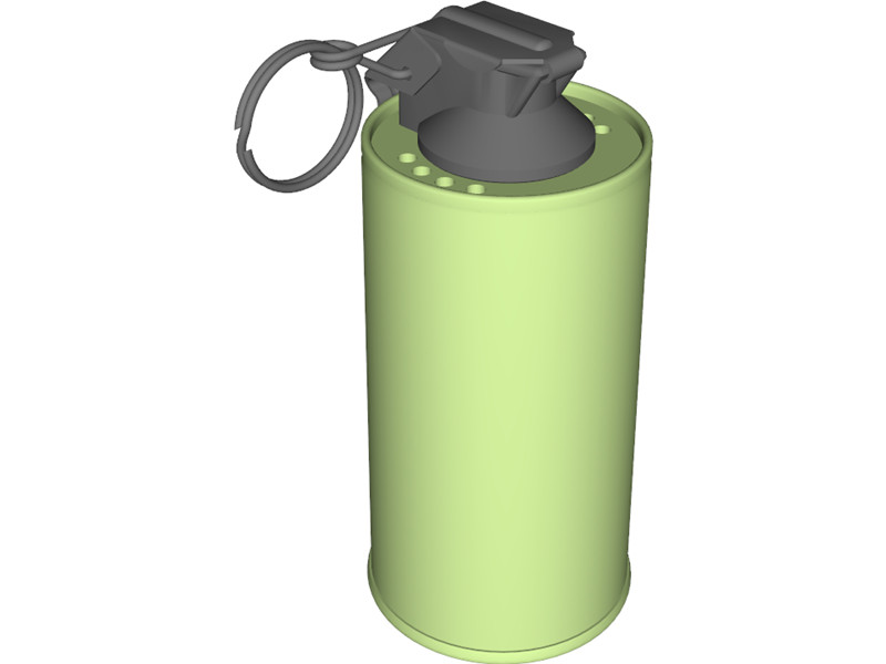 Mark 4 Screening Smoke Grenade 3D Model Download | 3D CAD Browser