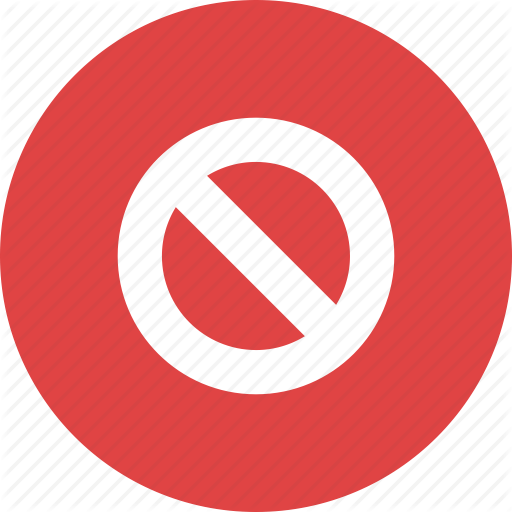 Forbidden, no, prohibited, restricted, stop, symbol, wrong icon ...