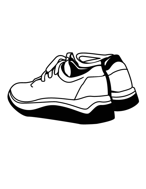 shoes 0130 printable coloring in pages for kids - number 3094 online