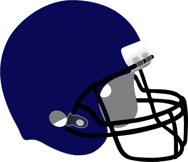 Blue football helmet clip art