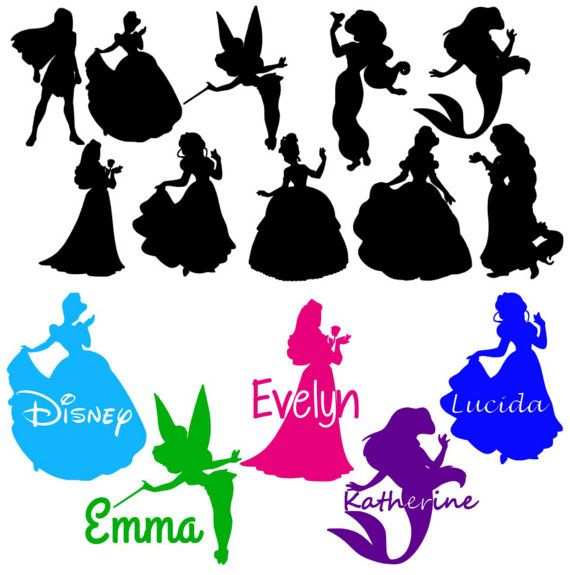 Disney Princess Silhouette ...
