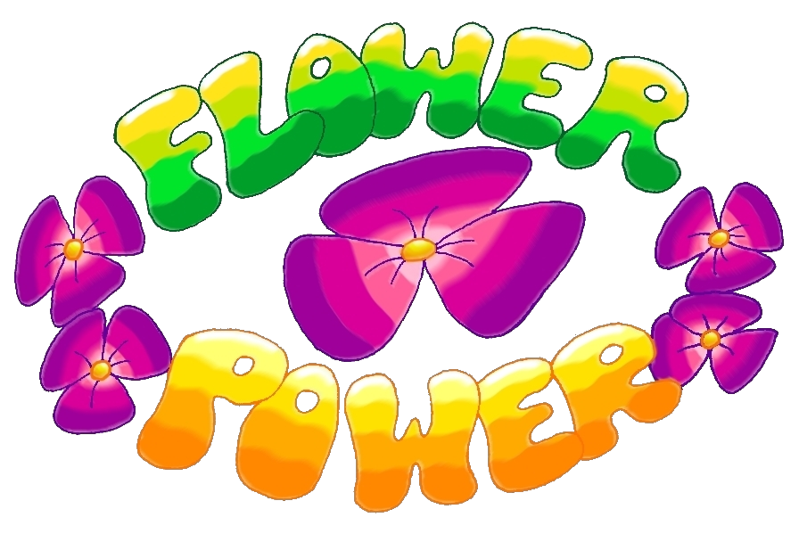 free clipart flower power - photo #7