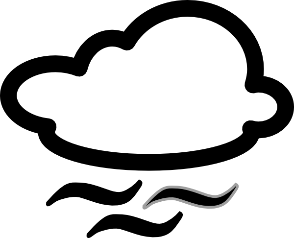 Windy Clipart Black And White - Free Clipart Images