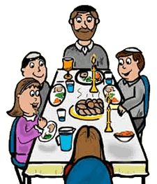Family Having Dinner Clipart