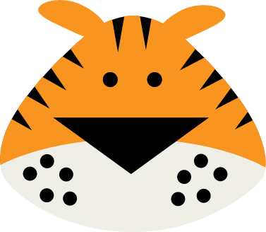 Face of tiger clipart