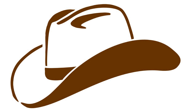 Cowboy hat outline clipart png