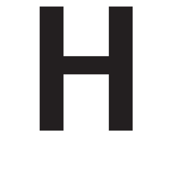 Capital Letter H 3D Model Made with 123D Clip Art