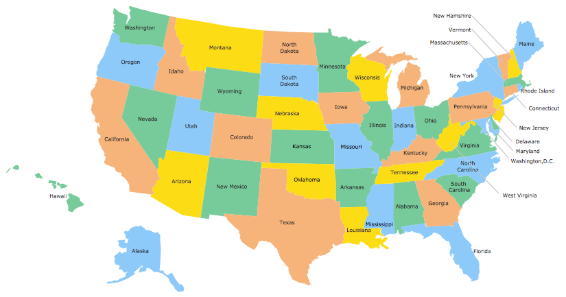 Geo Map - USA - Georgia