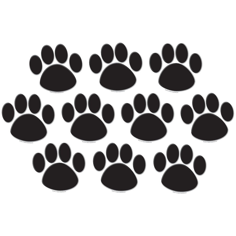 Black Paw Prints Accents - TCR4277 Â« Products | Teacher Created ...