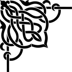 502 views Corner wall, Stencils and Celtic