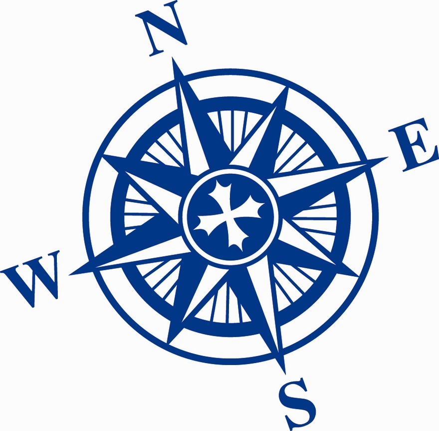 North East West South Compass Clipart - Free to use Clip Art Resource