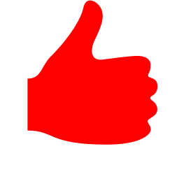 Free red thumbs up icon - Download red thumbs up icon