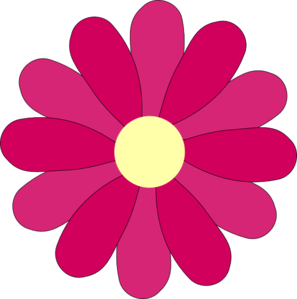Clip Art Pink Flower - ClipArt Best