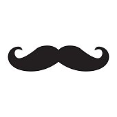 Handlebar Mustache Clip Art, Vector Images & Illustrations