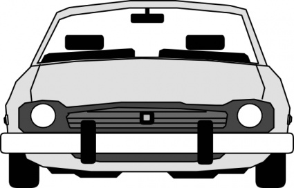 Car Front View clip art vector, free vectors