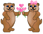 Valentine's Day Clip Art - Gophers With Love Flowers - Free ...