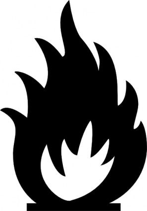 Sabathius Fire Warning Symbol clip art Vector clip art - Free ...
