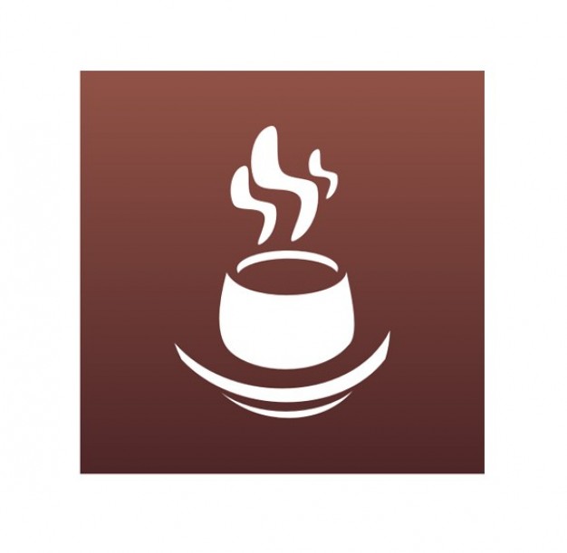 Steaming coffee cup vector graphic logo | Download free Vector