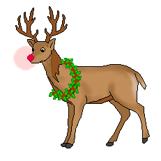 Christmas clip art, Reindeer clip art of Rudolph and his girl ...
