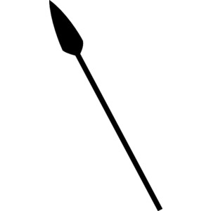 Black Spear clip art - Polyvore