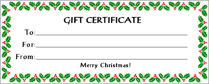 Give the gift of travel Gift certificate for travel 