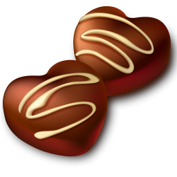 Free Heart-Shaped Chocolate Clip Art