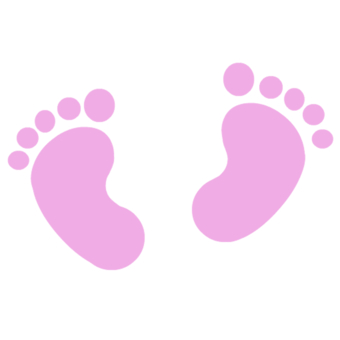 Pink Baby Footprints