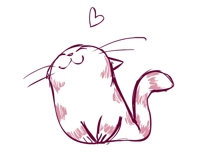 Cute Cat Drawing Easychild-of-artemis - ClipArt Best - ClipArt Best