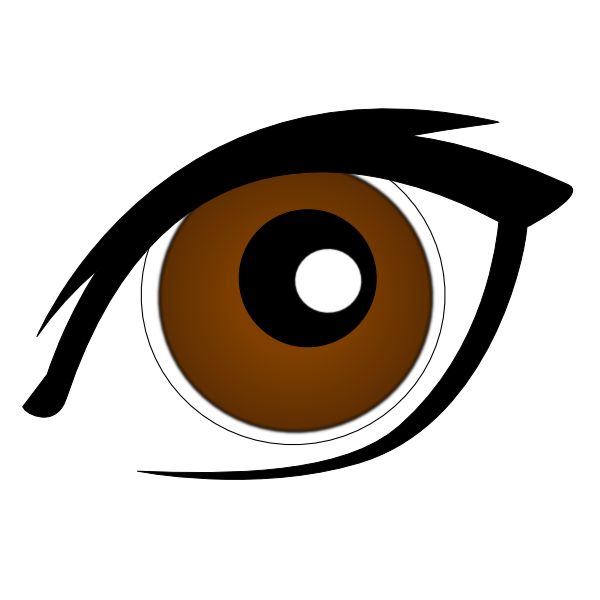 Brown Eye Clip Art - vector clip art online, royalty ...