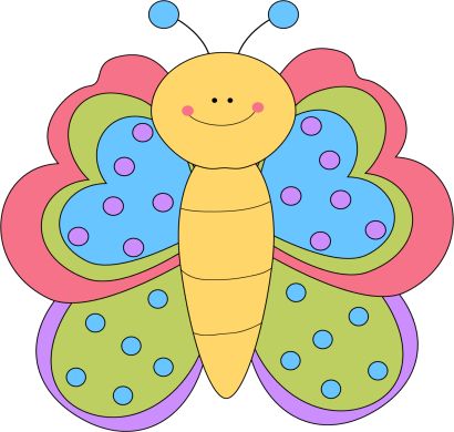 557 views Clipart kids butterflies