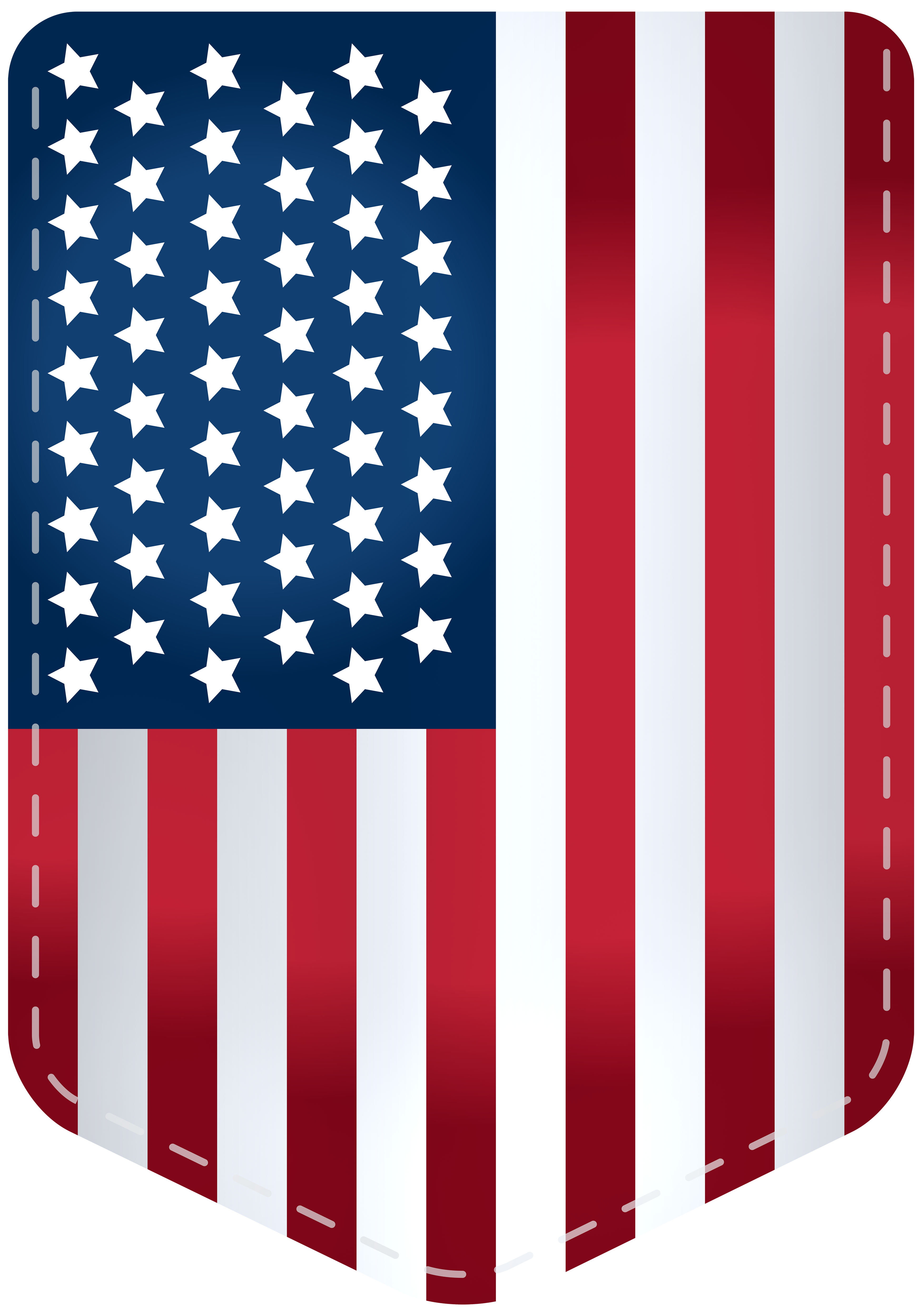 USA Flag Decor Transparent PNG Clip Art Image