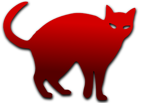 15652 black cat silhouette clip art free | Public domain vectors