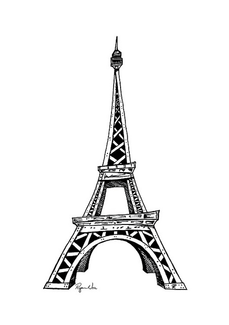 Pics For > Eiffel Tower Cute Cartoon