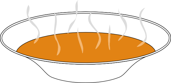 Steaming Pumpkin Soup Clip Art - vector clip art ...