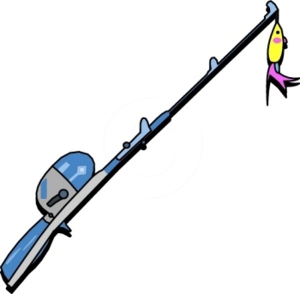 Fishing Pole Clipart Black And White - Free ...