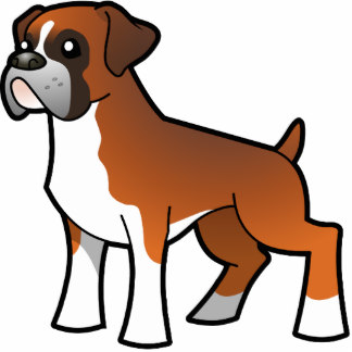Boxer Dog Cartoons Magnets, Boxer Dog Cartoons Fridge Magnet Designs