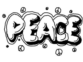 DeviantArt: More Like Graffiti - Peace. GIMP Version by Rysuje-bo-chce
