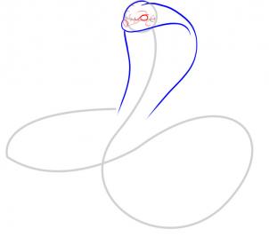 How to Draw a King Cobra, Step by Step, Snakes, Animals, FREE ...