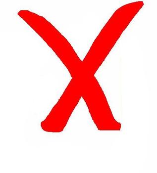 X Mark Symbol