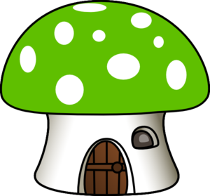 Green Mushroom House clip art - vector clip art online, royalty ...