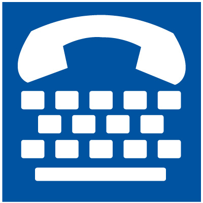 Text Telephone Symbol Signs - ADA | Seton