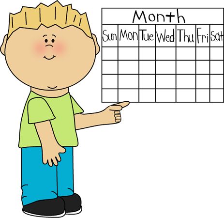 Classroom helpers clipart calendar helper